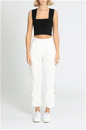 Aje Signal Logo Pant White