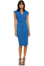 Alexia-Admor-Katrina-V-Neck-Midi-Dress-Cobalt-Front