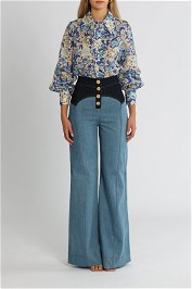Alice McCall Frida Shirt Sapphire Floral