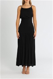Bassike Cross Back Dress Black