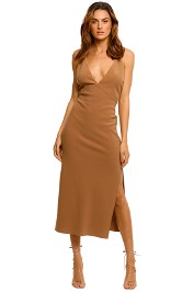 Bec and Bridge Maddison Midi Dress chocolate