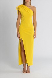 By Johnny Jasmine One Shoulder Dress Yellow