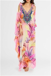 Camilla Scarf Tie Kaftan South Beach Sunrise