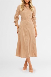 Country Road Belted Poplin Shirt Dress belt