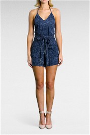 Daisy Says Black Wash Denim Playsuit