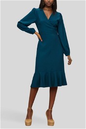 Daylin Long Sleeve Midi Dress Front