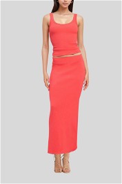 Dress Hire Brunch Kookai Hazel Maxi Skirt Strawberry