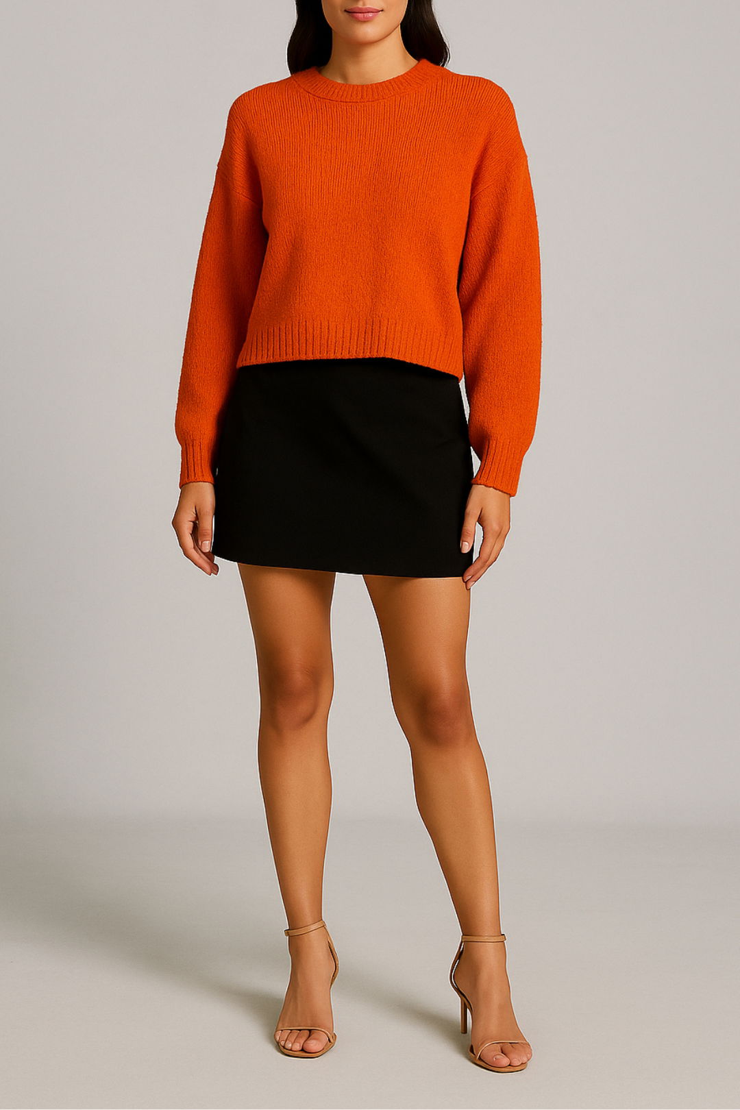 Dress hire brunch aere Knitted Top - Orange 