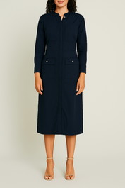 Dress Hire brunch Eito Cotton Utility Dress in Ink Colour