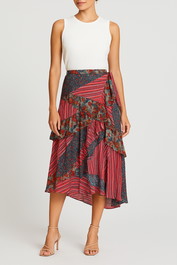 Dress hire brunch sass and bide Printed Patchwork Skirt