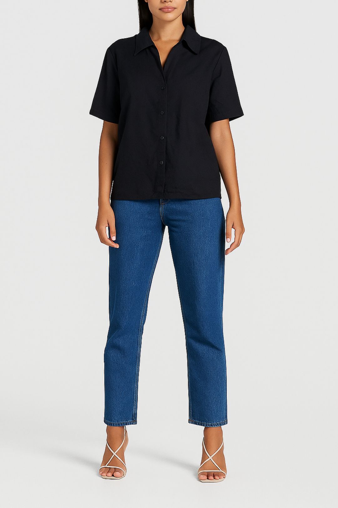 Dress Hire casual AERE Linen Camp Collar Shirt