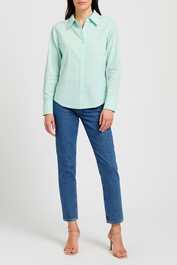 Dress Hire casual CUE	Green Long Sleeve Shirt 