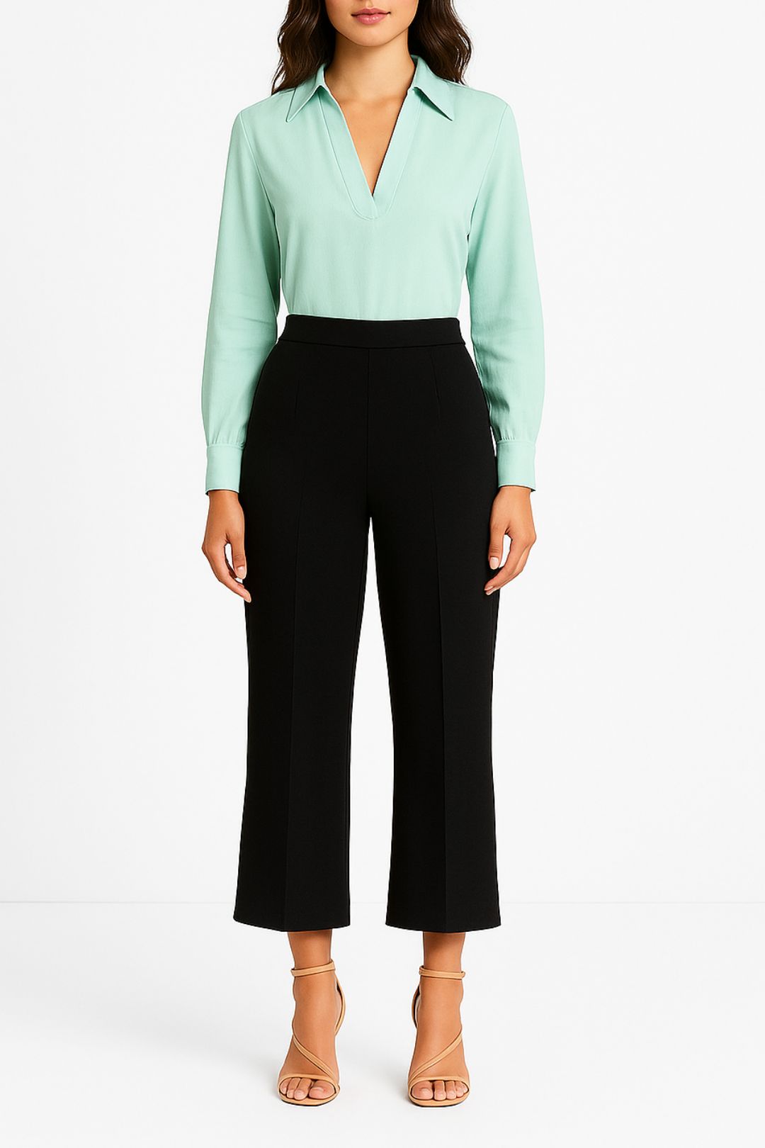 Dress Hire Casual CUE	Long Sleeve Shirt in Light Blue