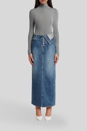 Dress Hire Casual Sass & Bide 	Callisto Long Sleeve Top - Grey 