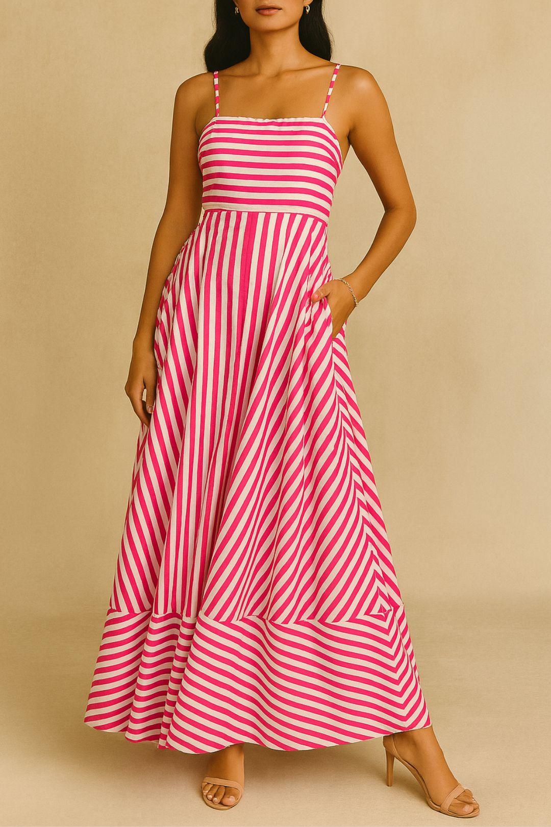 Dress Hire daytime event Aston Studio	Rue Dress - Hibiscus Pink