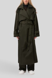 Dress Hire Brunch Camilla and Marc Dennes Trench - Coffee