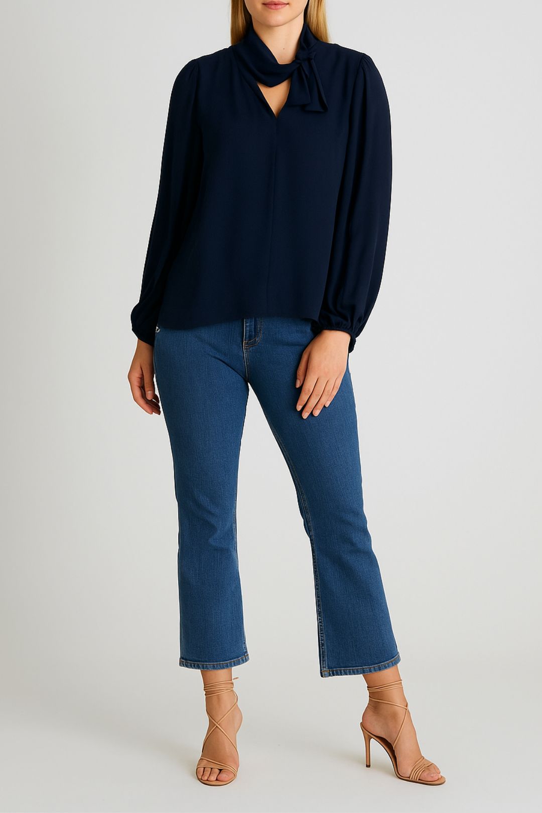 Dress Hire Work Function Veronika Maine	Viscose Buckle Front Blouse