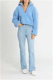 Ena Pelly Maeve Teddy Jacket Cornflower Blue