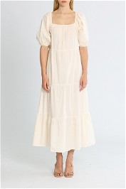 Faithfull Ronan Midi Dress Nude