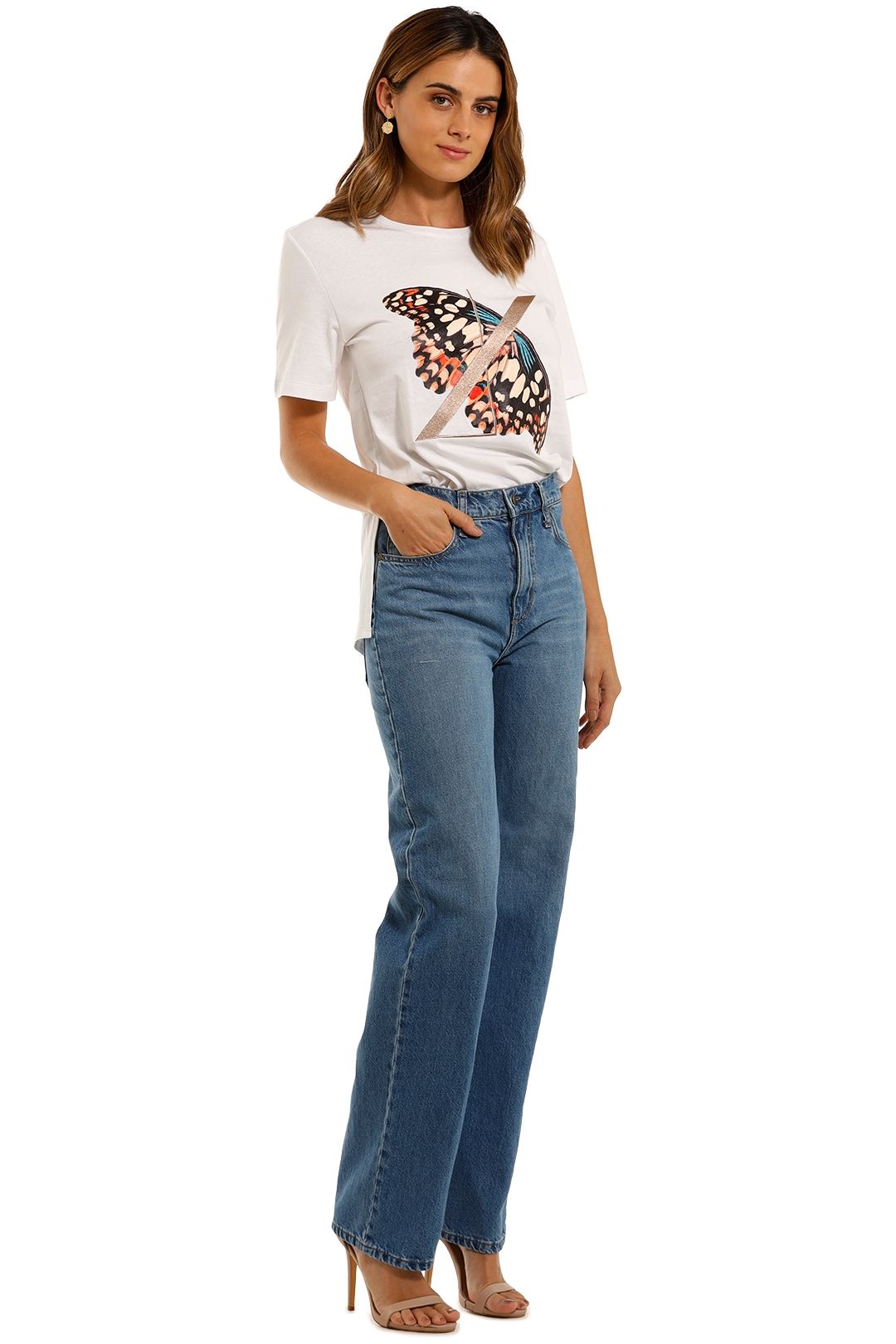 Ginger and Smart All The Love Logo Tee White Print