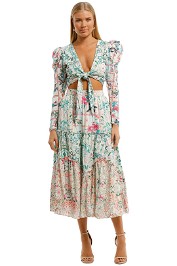 Hemant & Nandita Cosmic Crop Top and Maxi Skirt Set