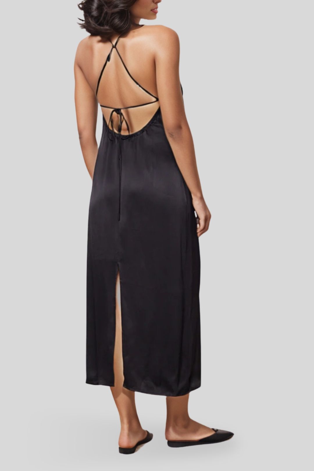 Incu Bridget Satin Dress Halter