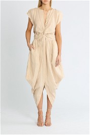 Kitx Shell Twist Dress Cream