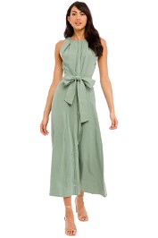 Lantern Dress in Mint Ginger and Smart midi