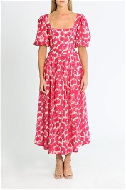 Ministry of Style Mottled Blossoms Midi Dress
