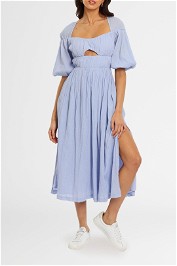 Mon Renn Luelle Midi Dress Bluebell