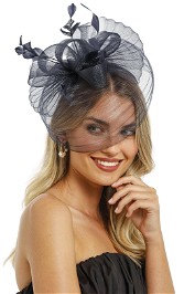 Morgan and Taylor Monica Fascinator Navy