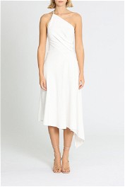 One fell swoop Deity Midi Dress White