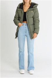 PE NATION Full Count Puffer Jacket Four Leaf Clover