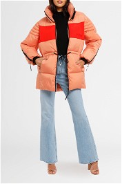 PE Nation Full Court Jacket Peach Bloom zip tie