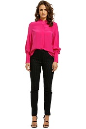 Rebecca-Vallance-Lillian-LS-Blouse-Hot Pink-Front