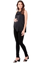 Ripe-Maternity-Asymmetric-Nursing-Top-Black-Front