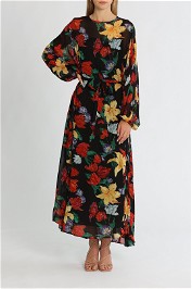Rixo London Pia Lily Garden Belted Tent Dress