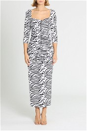 Rotate By Birger Christensen Freya Zebra Dress