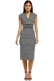 Saba-Mara-Milano-Check-Dress-Black-and-White-Front