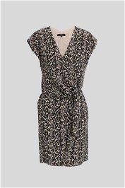 Saba - Silk Shift Print Mini Dress