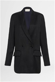 ST AGNI Double Breasted Blazer Black