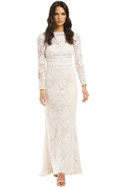 Tadashi-Shoji-LS-Lace-Gown-Ivory-Front