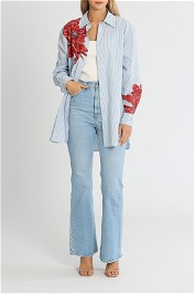 Tommy Hilfiger Co Floral Stp Oversized Shirt Ls Island Flower