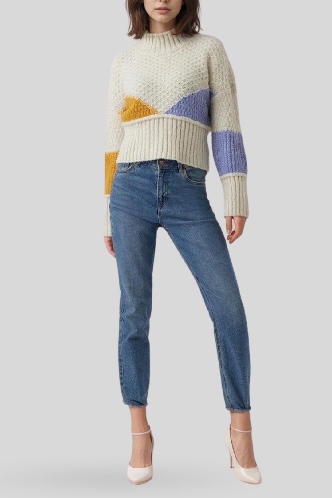 Vero Moda Bien Colour Block Knit