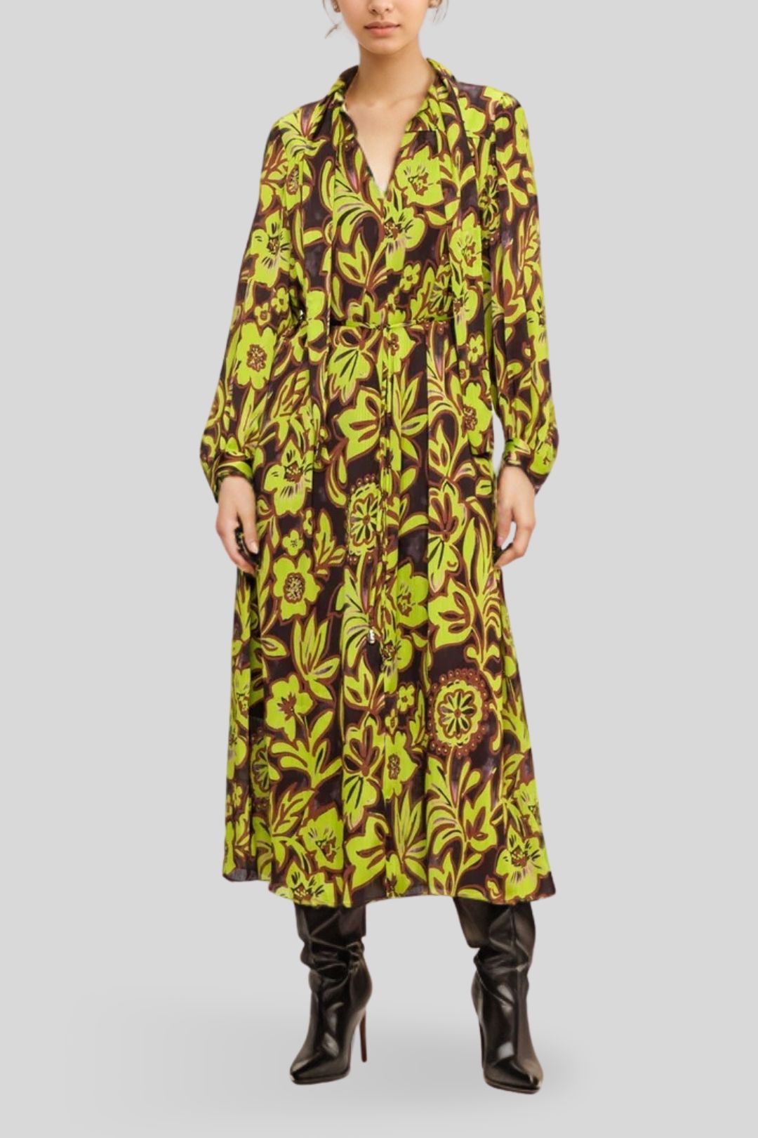 Veronika Maine Opaline Floral Midi Dress