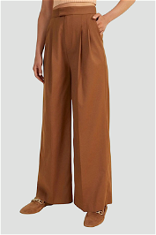 Seed Heritage Wide Leg Suit Pants in Brown