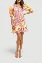 Ministry-of-Style-Gazania-Mini-Dress-Pink-Yellow-Front